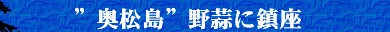 奥松島　野蒜に鎮座